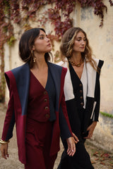 Gilet Bronte Bordeaux