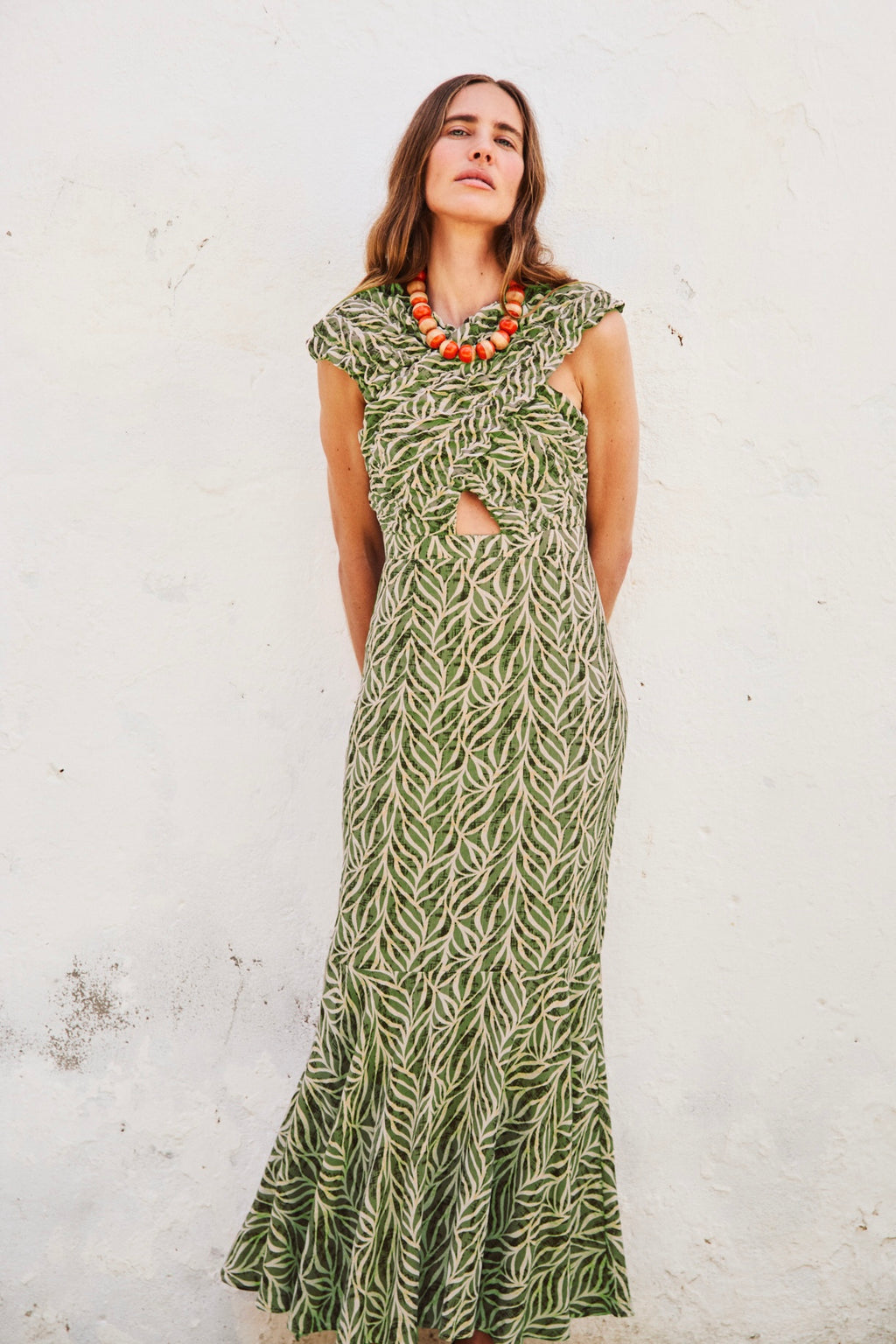 Vestido Midi Clareo Oliva