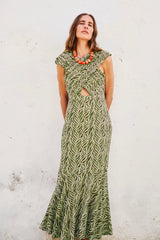 Vestido Midi Clareo Oliva