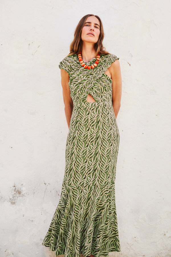 Vestido Midi Clareo Oliva