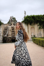 Vestido Midi Shelley B&W