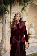 Vestido Midi Mitford Bourdeaux