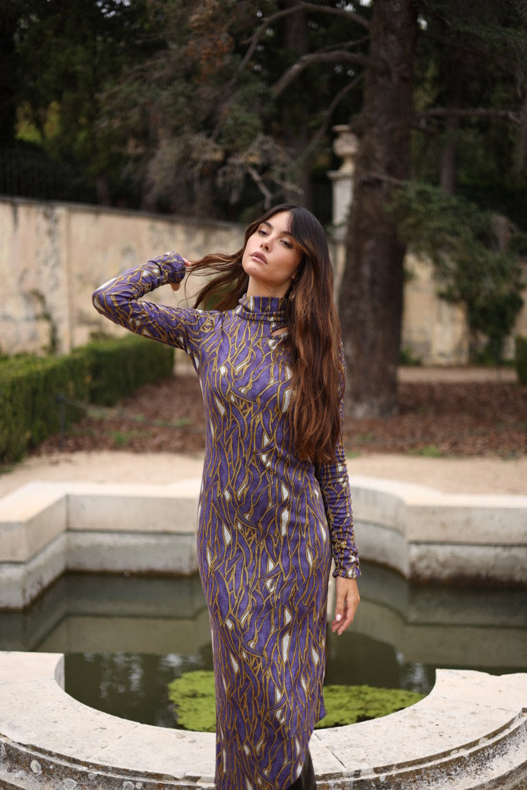 Vestido Midi Ernaux Purple
