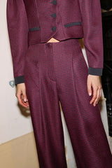Pantalon Mitte Bordeaux