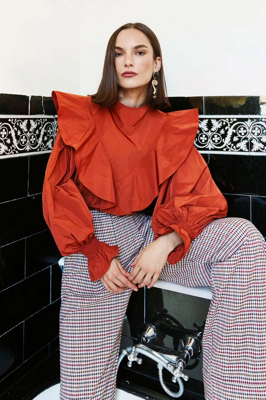 Blouse Polanco rouille