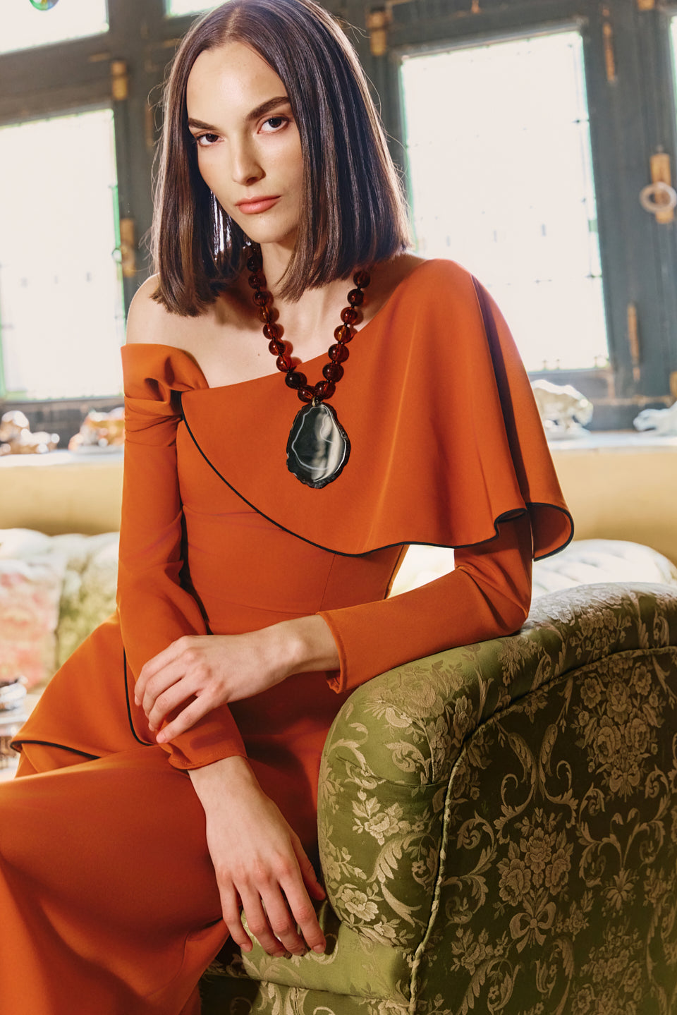Vestido Midi Condotti Ambar