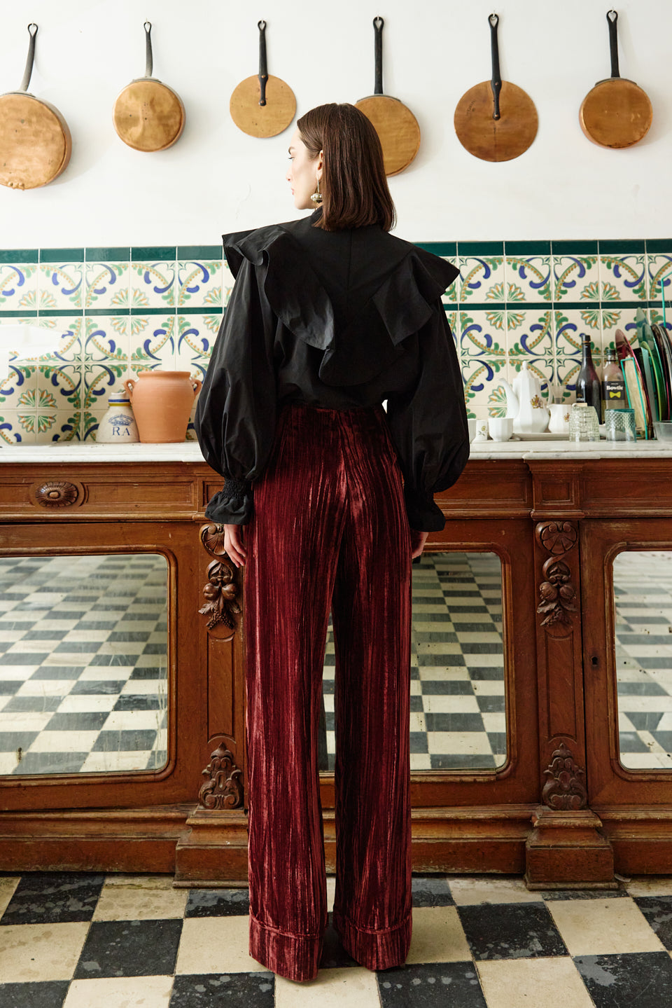Pantalón Mitte Terciopelo Chocolat