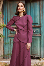 Falda Midi Tribeca Old Purple