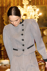 Veste Mayfair noire et blanche