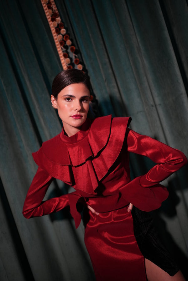 Busse Burdeaux (Vestido)