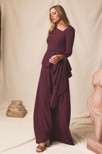 Vestido largo Albor Bordeaux