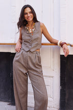 Pantalón Aura Espiga Brown