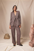 Pantalón Aura Espiga Bordeaux