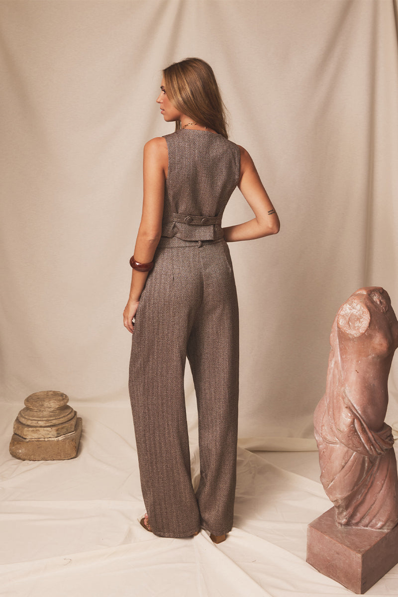 Pantalón Aura Espiga Brown