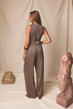 Pantalón Aura Espiga Brown