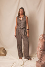 Pantalón Aura Espiga Brown