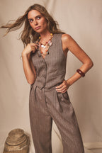 Pantalón Aura Espiga Brown