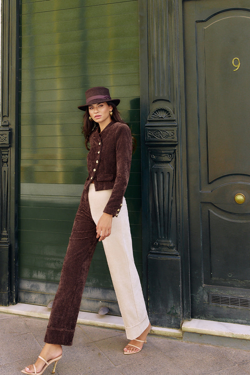 Pantalón Lumen Truffle & Ivory