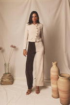 Pantalón Lumen Truffle & Ivory