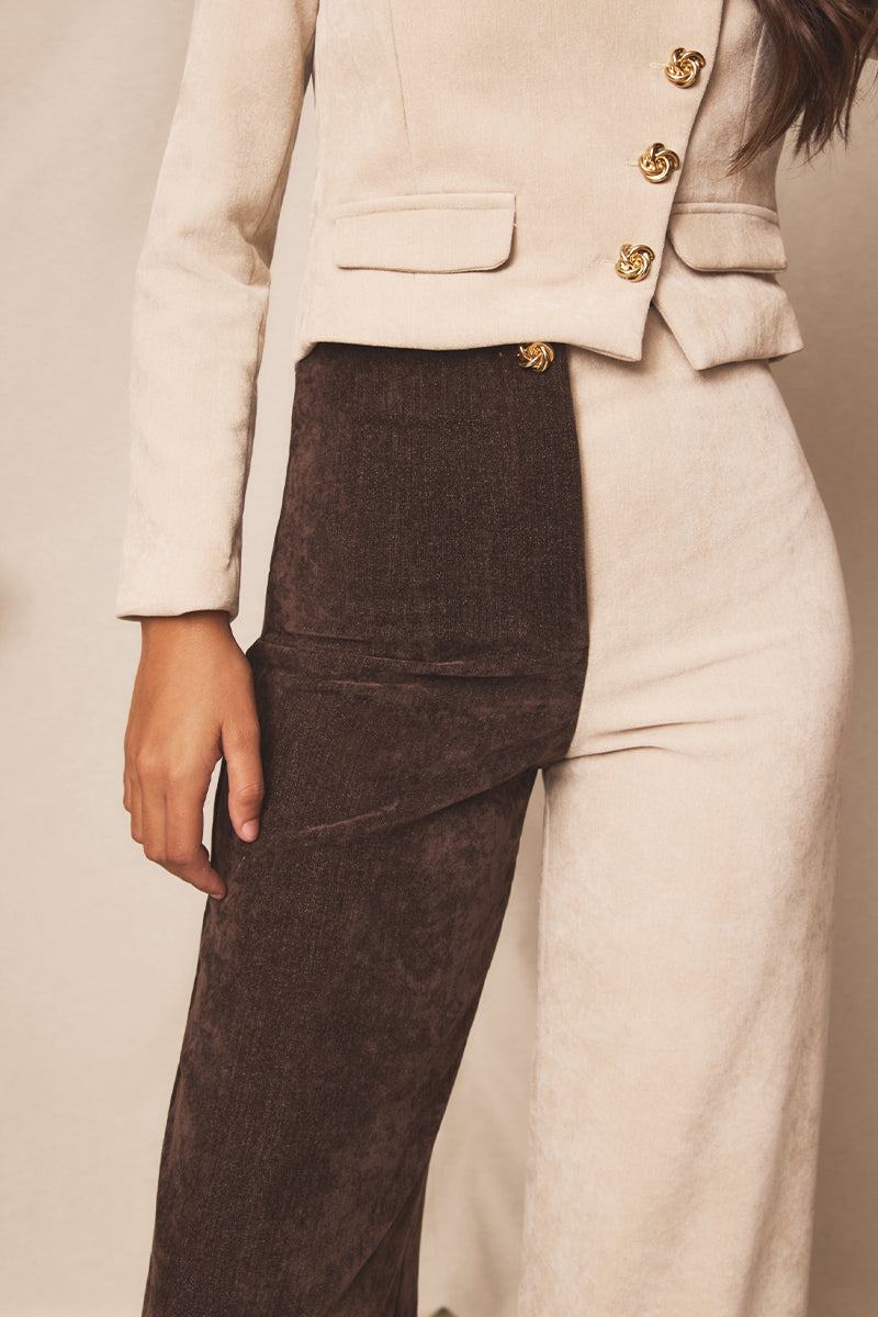 Pantalón Lumen Truffle & Ivory