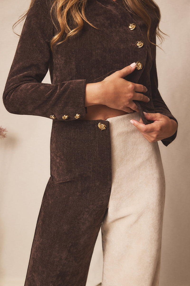 Pantalón Lumen Truffle & Ivory