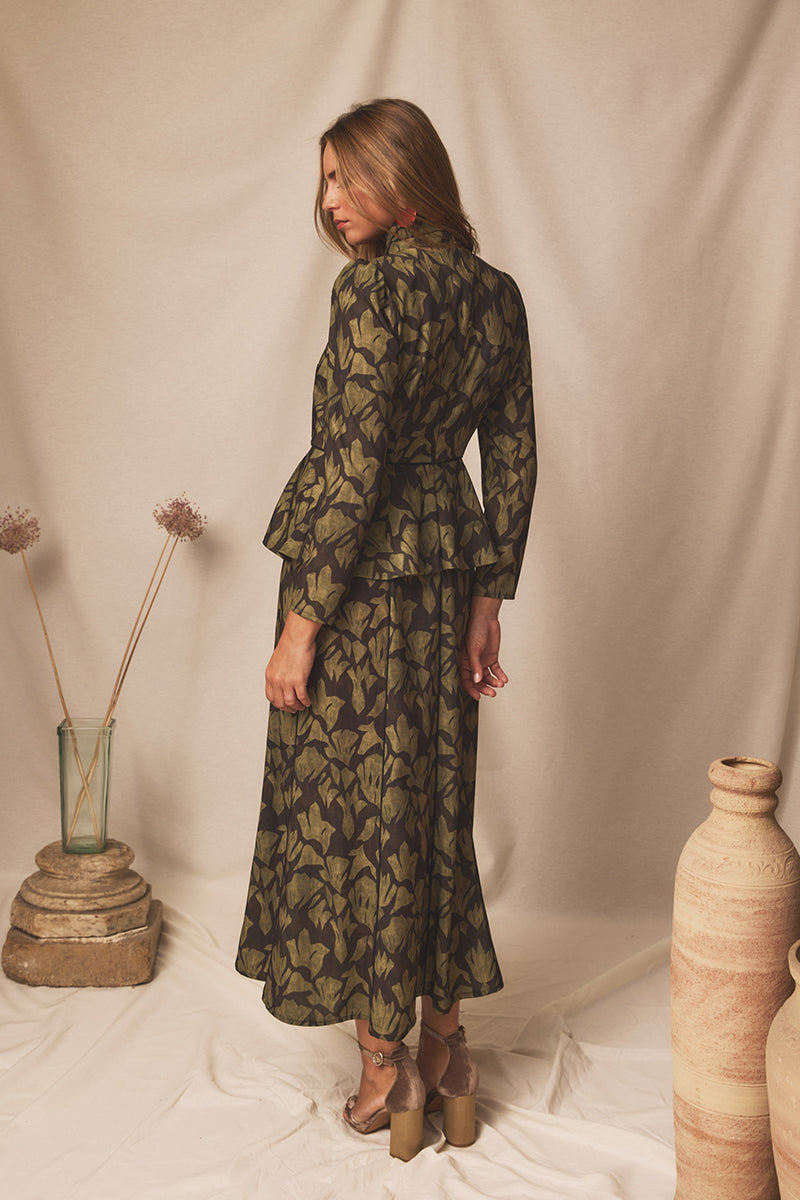 Vestido midi Lumia Moss