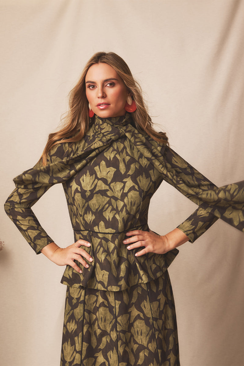 Vestido midi Lumia Moss