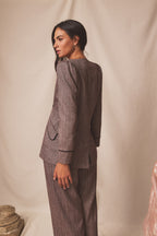 Chaqueta Nebra Espiga Bordeaux