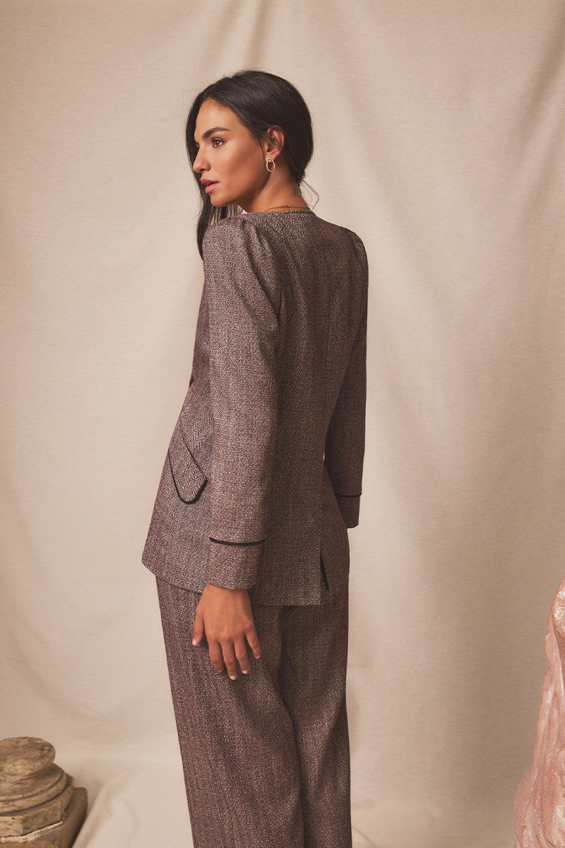 Chaqueta Nebra Espiga Bordeaux