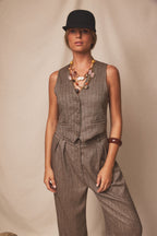 Chaleco Orbe Espiga Brown