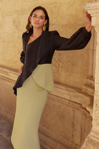 Vestido midi Vaira Salvia