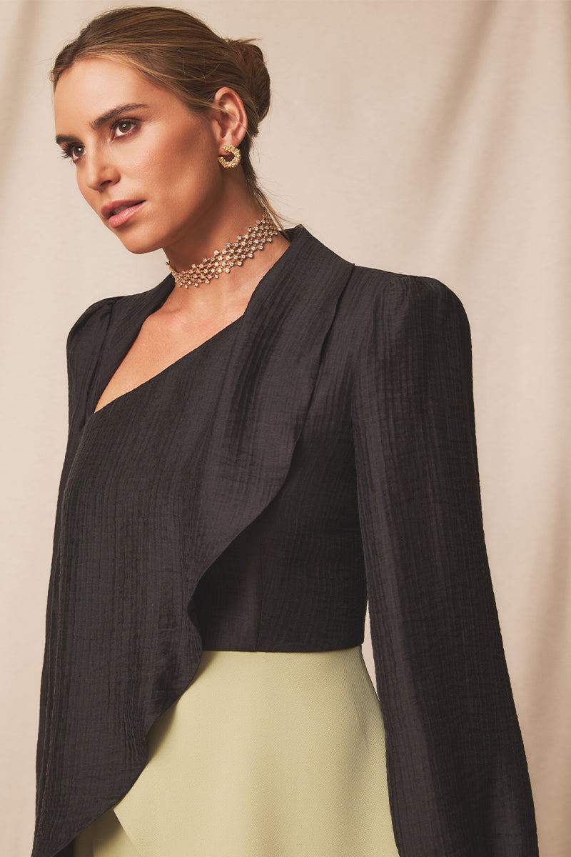 Vestido midi Vaira Salvia