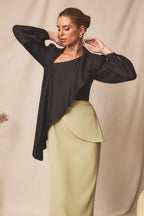 Vestido midi Vaira Salvia