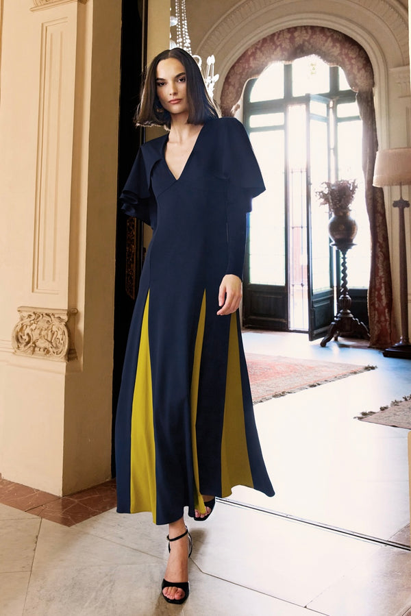 Vestido Midi Marais Blue