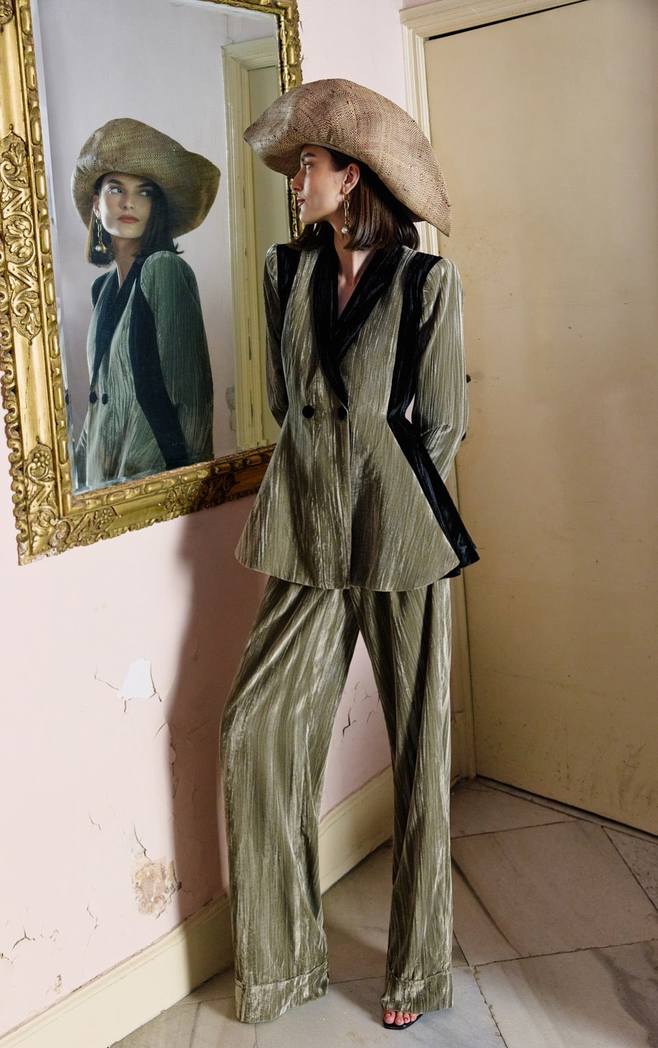 Pantalón Mitte Terciopelo Olive