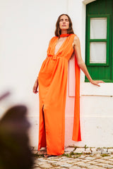 Vestido Largo Siroco Orange