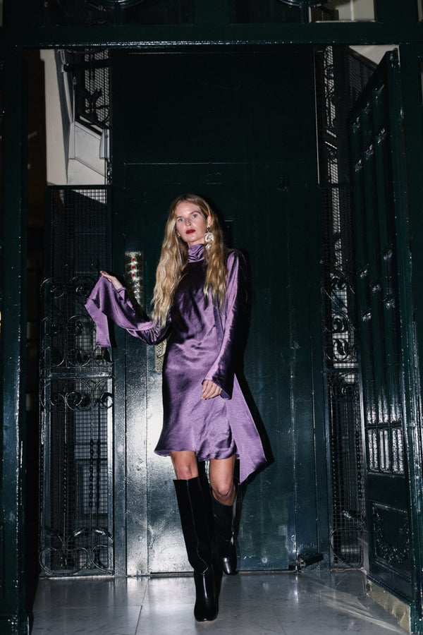 Vestido Mini Candle Mauve