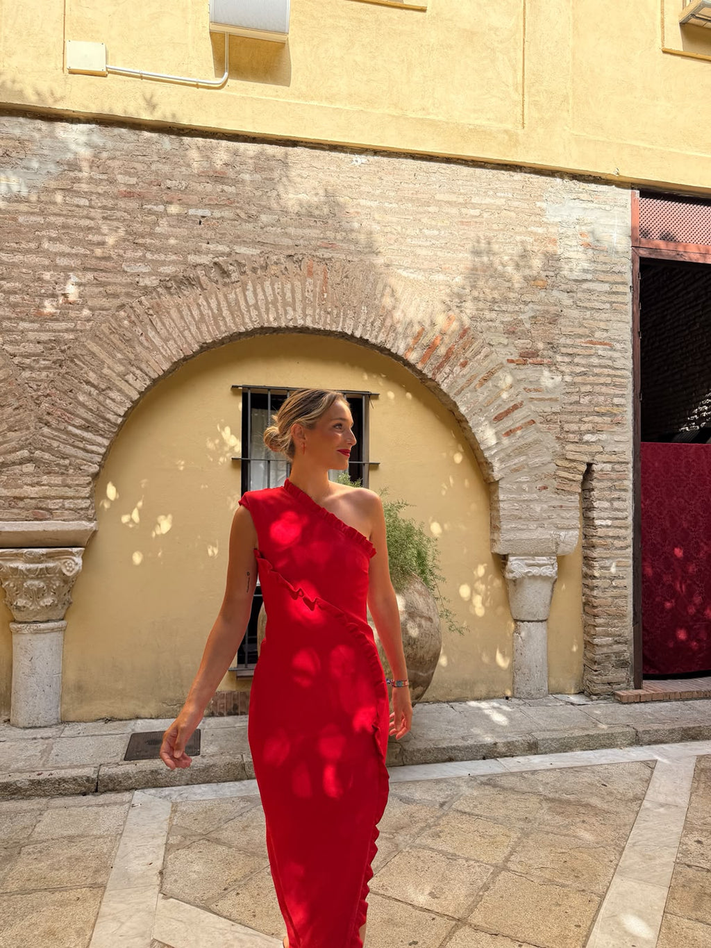 Vestido Largo Vexar Total Red