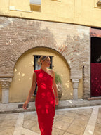 Vestido Largo Vexar Total Red