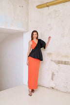 Vestido Largo Borgogne Peach