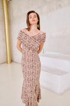 Vestido Midi Clareo Brown