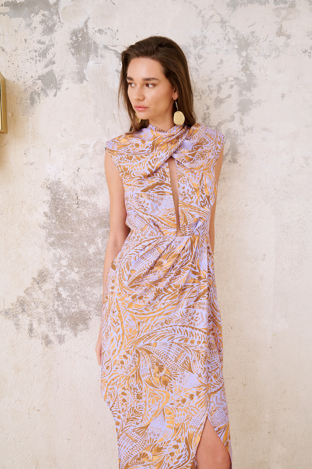 Vestido Midi Syrah Lilac