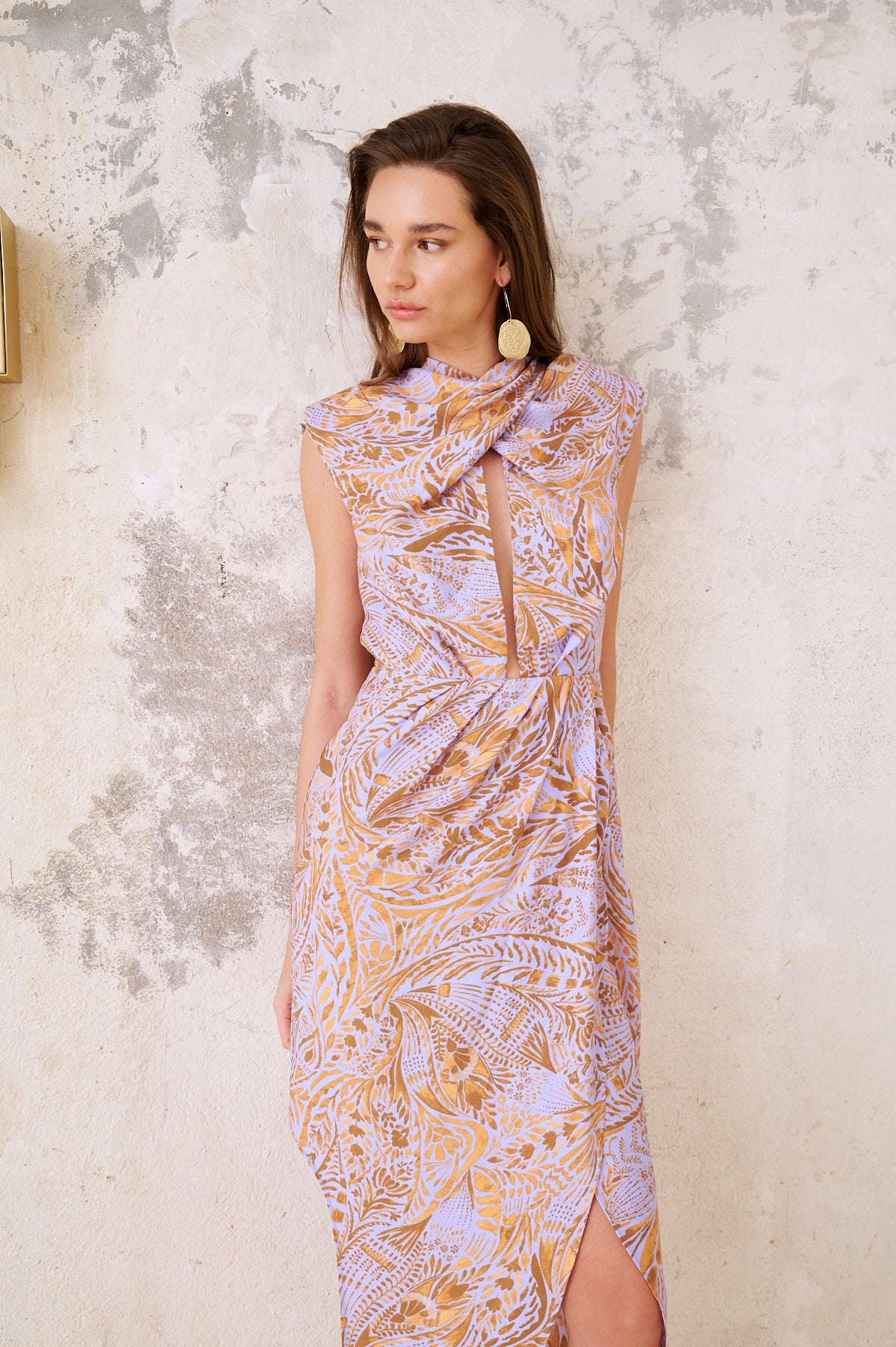 Vestido Midi Syrah Lilac