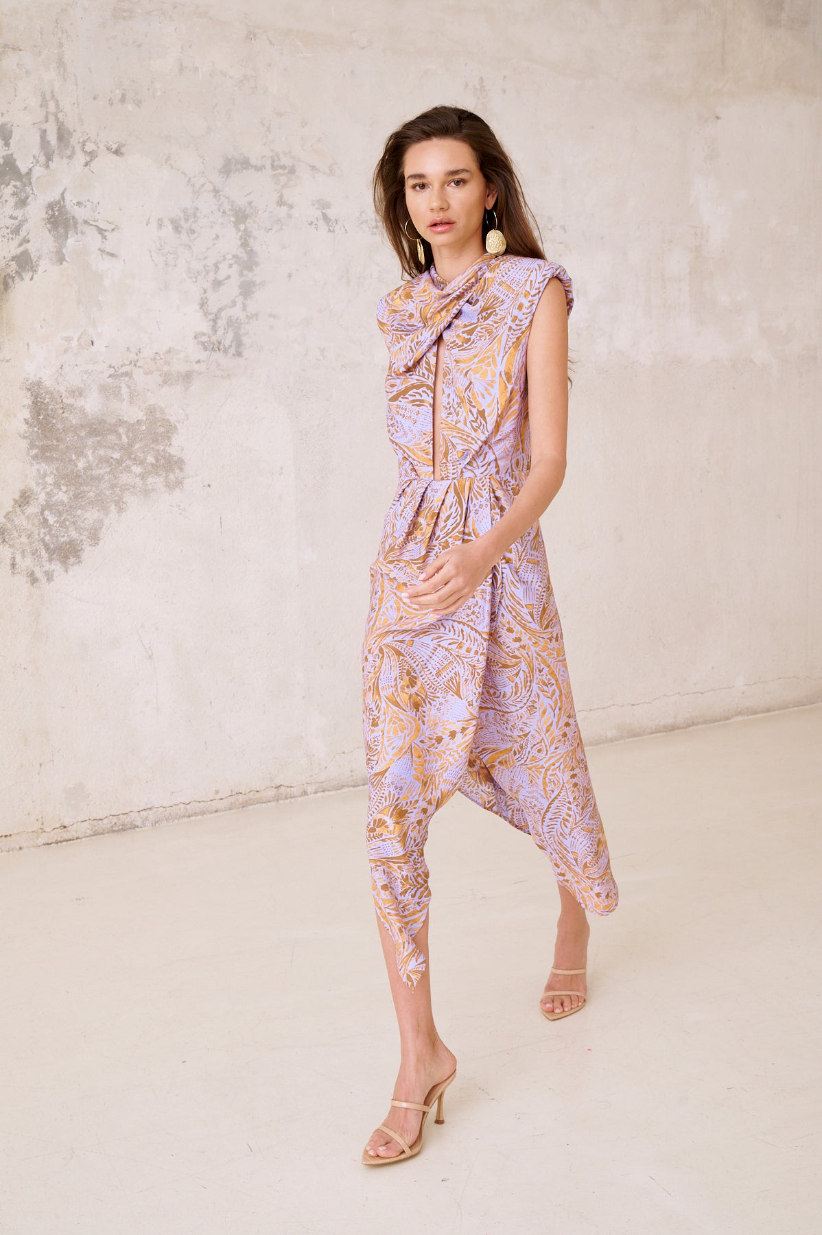 Vestido Midi Syrah Lilac