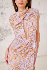 Vestido Midi Syrah Lilac