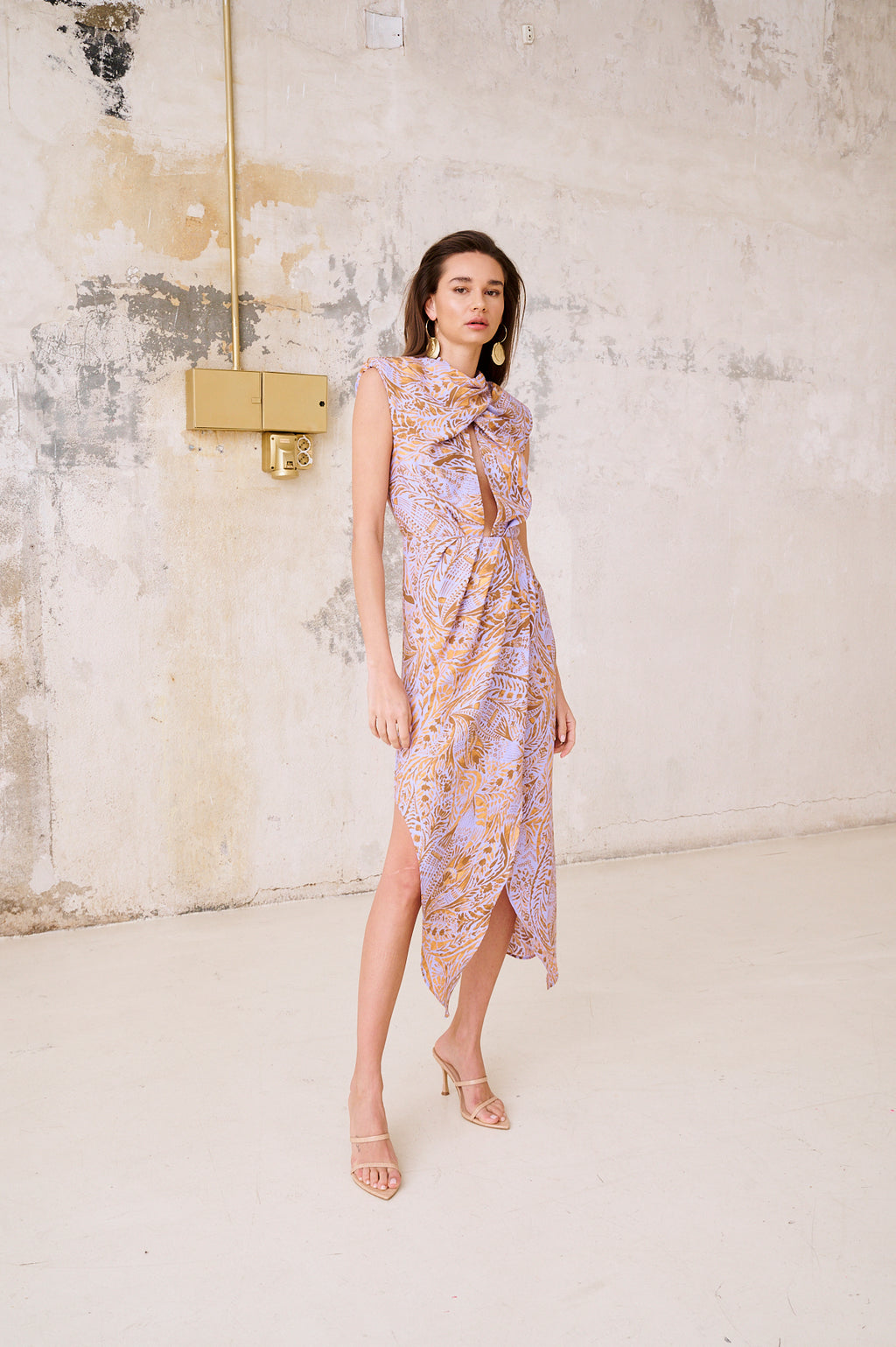 Vestido Midi Syrah Lilac