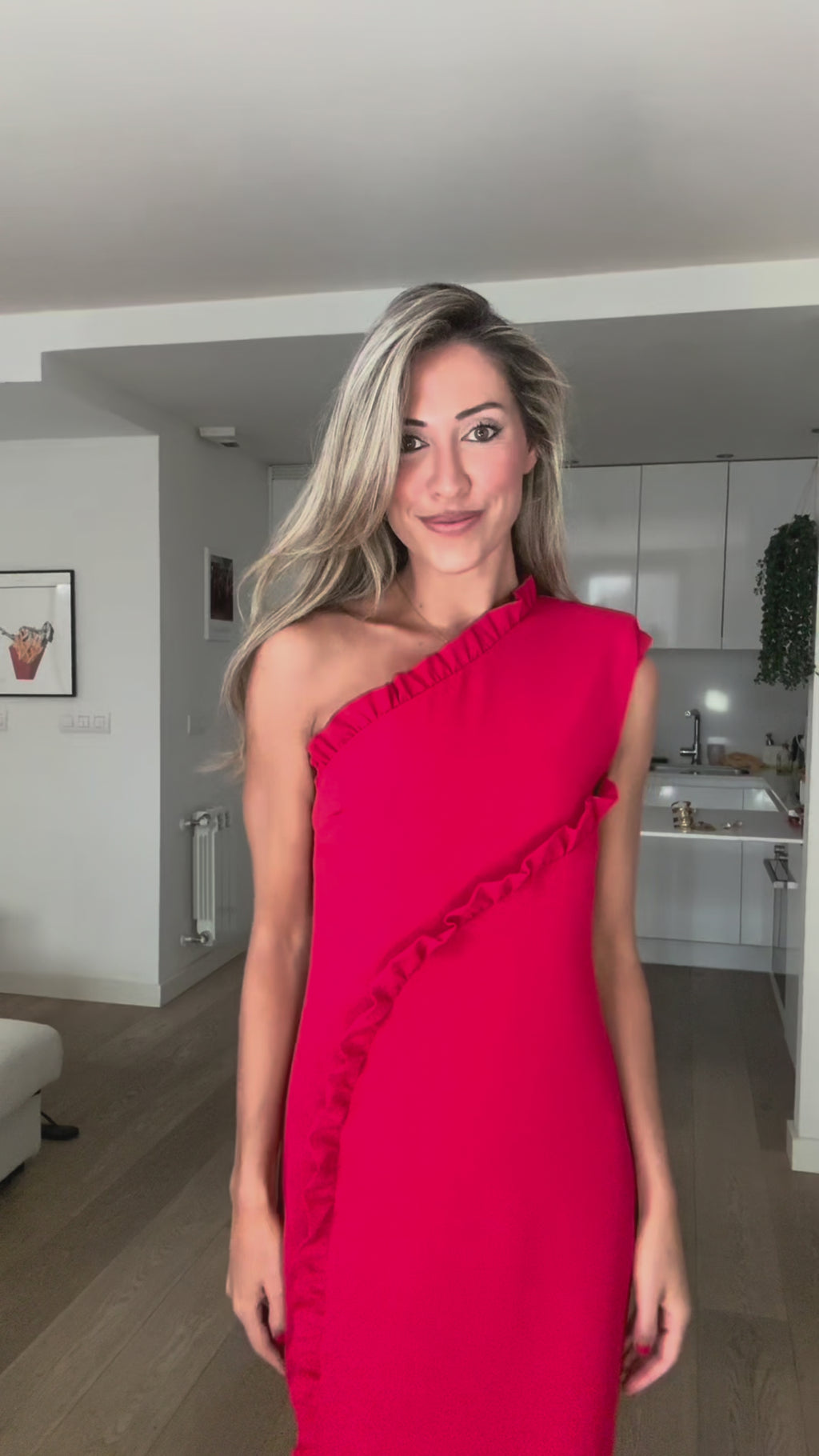 Vestido Largo Vexar Total Red
