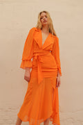 Falda Gasa Bossa Orange