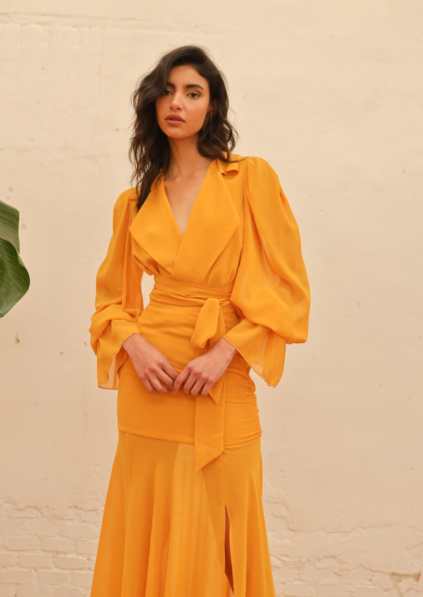 Blusa Gasa Cumbia Yellow