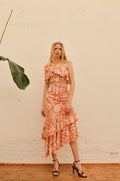 Falda Midi Samba Flowers